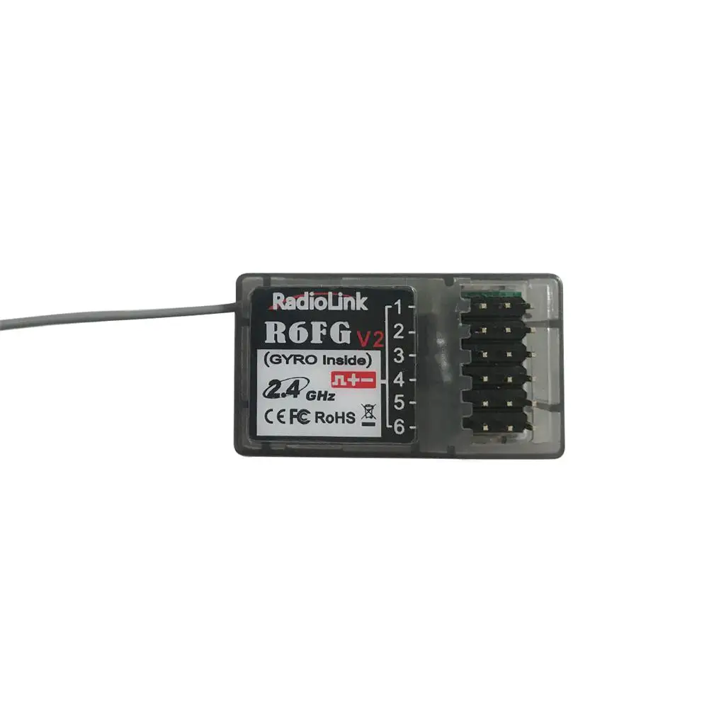 Radiolink R6FG/R6F V2 2.4GHz 6 CH FHSS Receiver High Voltage Gyro Integrated for RC4GS RC3S RC4G RC6GS Transmitter RC Car Boat
Radiolink R6FG/R6F V2 2.4GHz 6 CH FHSS Receiver High Voltage Gyro Integrated for RC4GS RC3S RC4G RC6GS Transmitter RC Car Boat