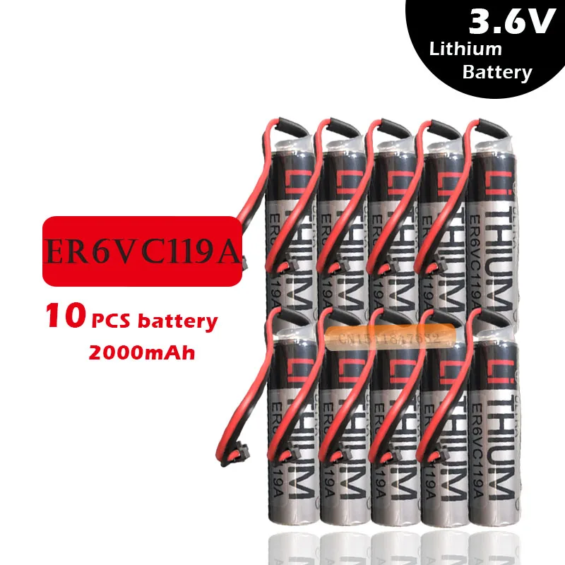 10Pcs/Lot 100% Original New For TOSHIBA ER6V ER6VC119A 3.6V 2000mAh PLC Battery With Black Plug Free Shipping
10Pcs/Lot 100% Original New For TOSHIBA ER6V ER6VC119A 3.6V 2000mAh PLC Battery With Black Plug Free Shipping