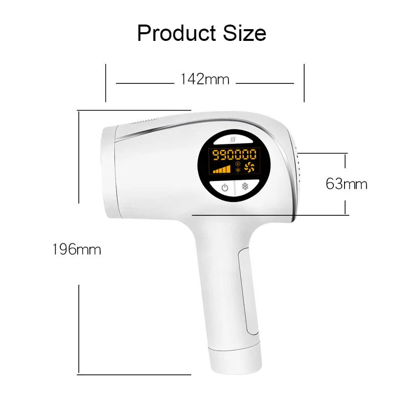 Cold Feeling IPL Epilator 60W Flashes Permanent Bikini Trimmer Painless Epilator Hair Removal
Cold Feeling IPL Epilator 60W Flashes Permanent Bikini Trimmer Painless Epilator Hair Removal