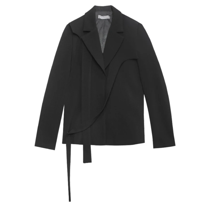 sleeve Women's long tight jacket, slotted collar loose jacket, irregular cut, fashion spring and autumn 2021 1dd3419
sleeve Women's long tight jacket, slotted collar loose jacket, irregular cut, fashion spring and autumn 2021 1dd3419