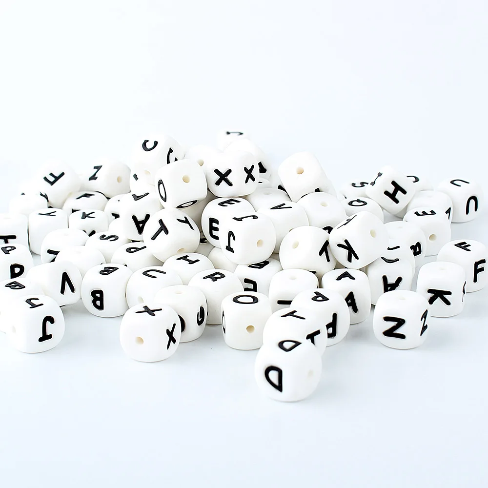 Letter Silicone Beads 12mm Baby Teether Chewing Alphabet Bead For Personalized Name DIY Teething
Letter Silicone Beads 12mm Baby Teether Chewing Alphabet Bead For Personalized Name DIY Teething
