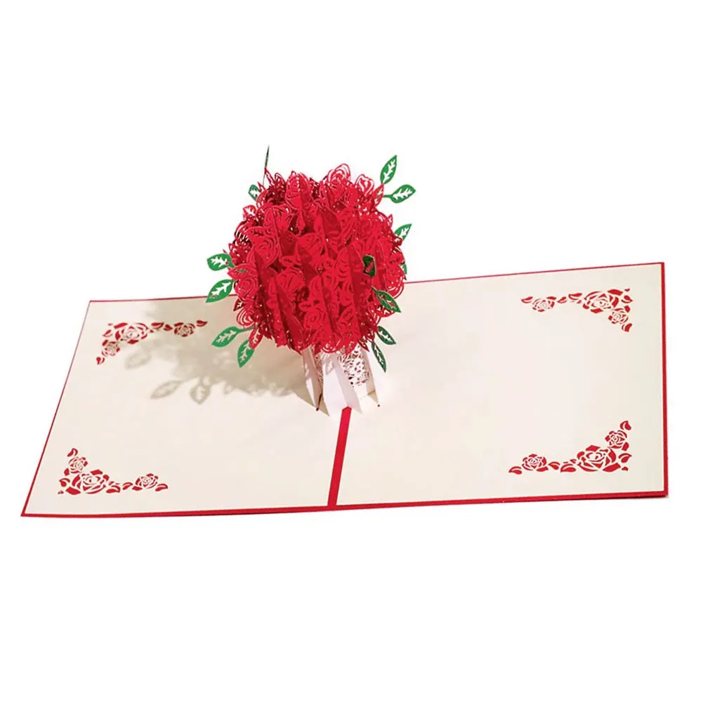 Rose 3D Card Valentine Pop Up Greeting Bouquet Red Flower Romantic Lovers Valentines Day Wedding
Rose 3D Card Valentine Pop Up Greeting Bouquet Red Flower Romantic Lovers Valentines Day Wedding