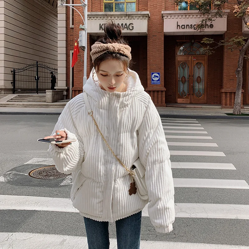 Зимняя одежда, свободные белые вельветовые короткие парки с капюшоном, пальто, женская модная Корейская элегантная свободная Толстая куртк...
Зимняя одежда, свободные белые вельветовые короткие парки с капюшоном, пальто, женская модная Корейская элегантная свободная Толстая куртк...