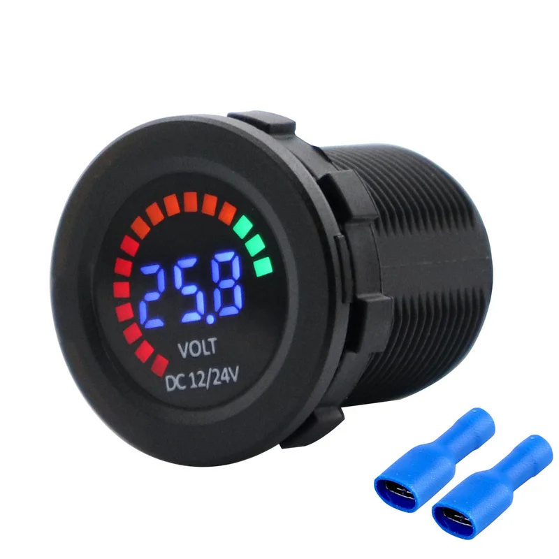 Car Voltage Monitor Voltmeter Waterproof LED Digital Display Volt Meter Auto Detection for Car Motorcycle Sedan SUV Truck Boat
Car Voltage Monitor Voltmeter Waterproof LED Digital Display Volt Meter Auto Detection for Car Motorcycle Sedan SUV Truck Boat