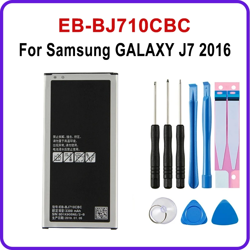 EB-BJ710CBC EB-BJ710CBE 3300mAh battery For Samsung GALAXY J7 2016 SM-J7109 J7108 J710F J710K J710H Cell Phone Battery
EB-BJ710CBC EB-BJ710CBE 3300mAh battery For Samsung GALAXY J7 2016 SM-J7109 J7108 J710F J710K J710H Cell Phone Battery