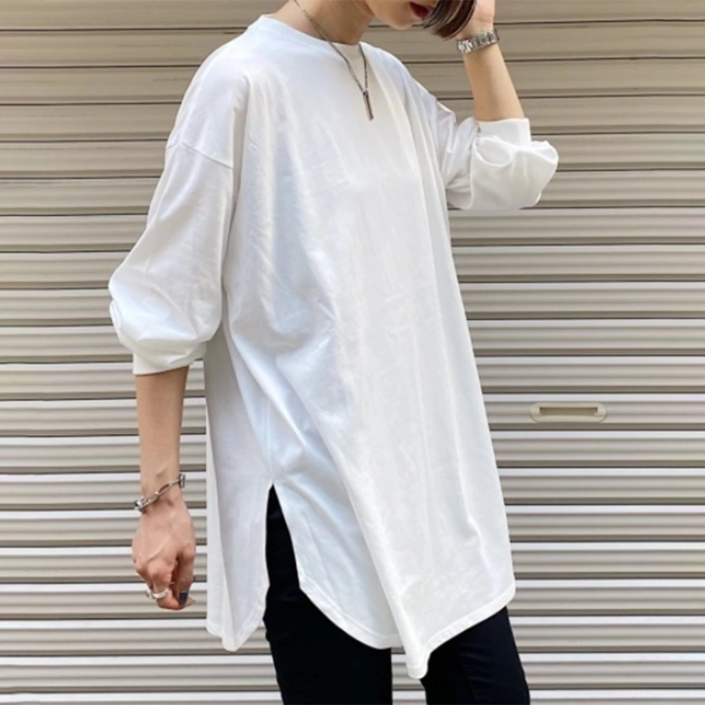 T-Shirt 2021 Summer New Japanese Style Fashion Simplicity Split Fork Solid Color Round Neck Loose Casual Lantern Sleeve
T-Shirt 2021 Summer New Japanese Style Fashion Simplicity Split Fork Solid Color Round Neck Loose Casual Lantern Sleeve