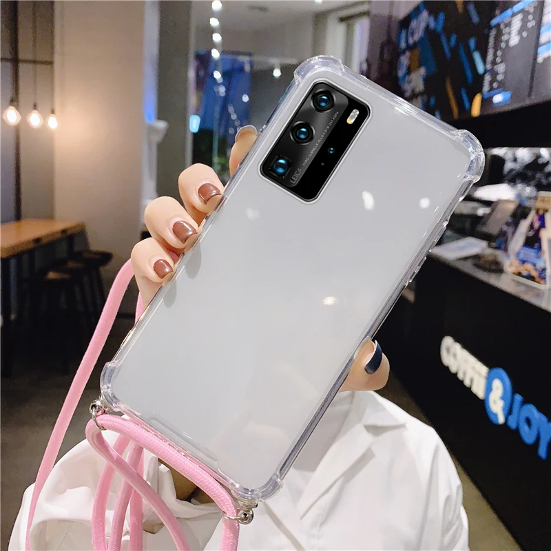 Luxury Lanyard Silicone Phone Case For Huawei P40 P30 P20 P10 Lite Psmart Honor 20 9X Cute Ultra-thin Necklace Strap Cover Coque
Luxury Lanyard Silicone Phone Case For Huawei P40 P30 P20 P10 Lite Psmart Honor 20 9X Cute Ultra-thin Necklace Strap Cover Coque