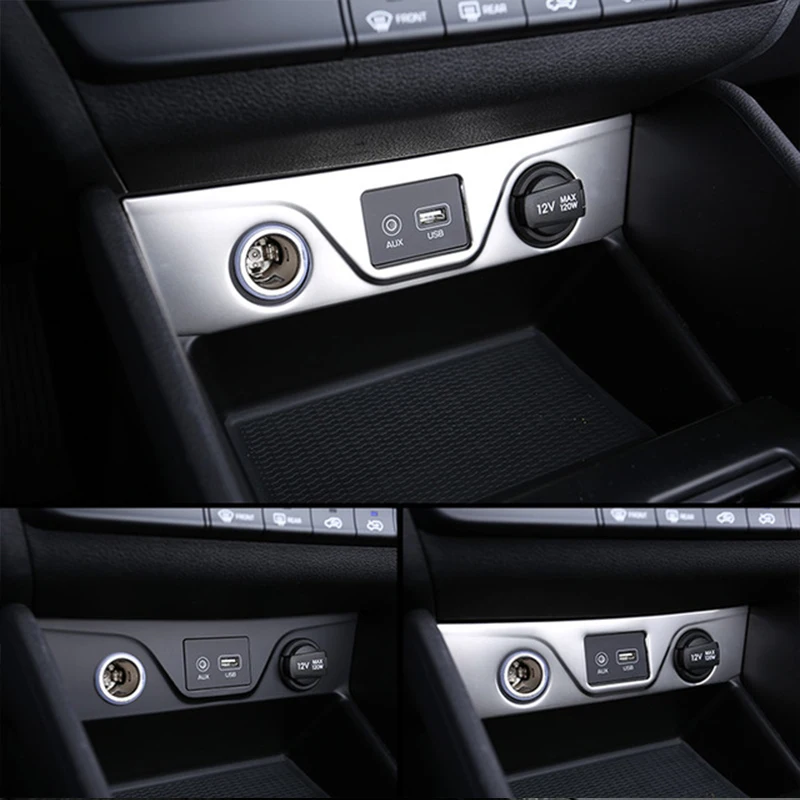 For Hyundai Tucson 2016-2018 Stainless steel Center Console Cigarette Lighter AUX USB Panel Cover Trim Car accessories Styling
For Hyundai Tucson 2016-2018 Stainless steel Center Console Cigarette Lighter AUX USB Panel Cover Trim Car accessories Styling