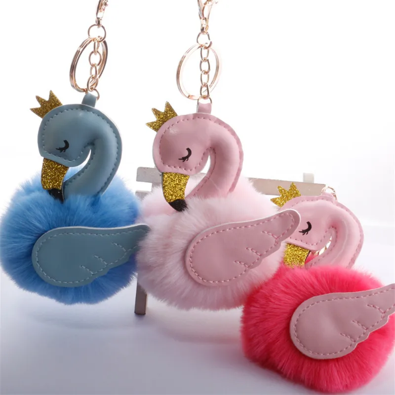 6pcs/lot Cute Flamingo Keychain Women Faux Rabbit Fur Pompoms Swan Car Key Ring Holder Bag Charm Pendant Party Accessories Gift
6pcs/lot Cute Flamingo Keychain Women Faux Rabbit Fur Pompoms Swan Car Key Ring Holder Bag Charm Pendant Party Accessories Gift