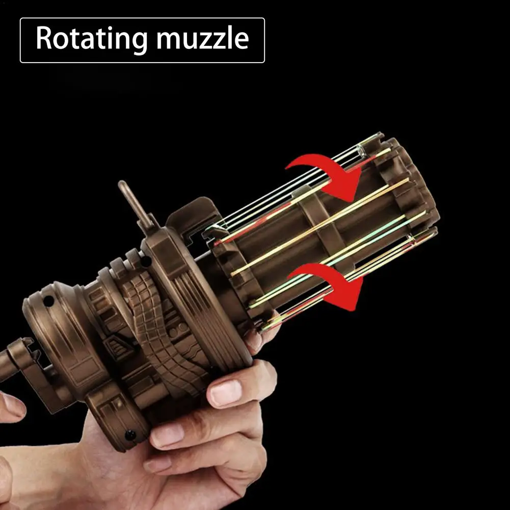 Rubber Band Gun Toy Safety Secure Gatling Gun Popping Out Machine Game Toys For Kids Boys Girls
Rubber Band Gun Toy Safety Secure Gatling Gun Popping Out Machine Game Toys For Kids Boys Girls