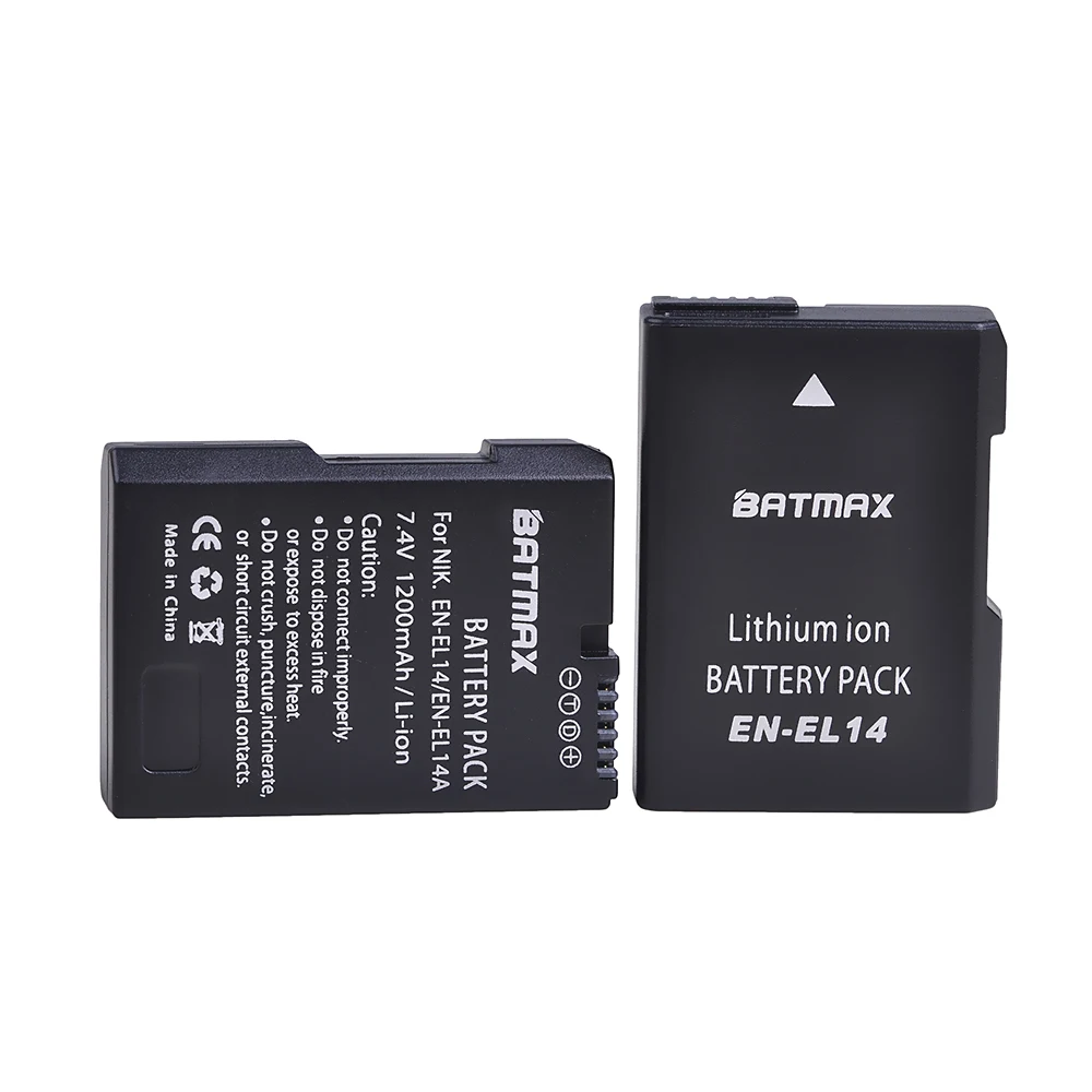 EN-EL14 1200mAh ENEL14 EN EL14a EL14a Battery for Nikon D3100 D3200 D3300 D5100 D5200 D5300 P7000
EN-EL14 1200mAh ENEL14 EN EL14a EL14a Battery for Nikon D3100 D3200 D3300 D5100 D5200 D5300 P7000