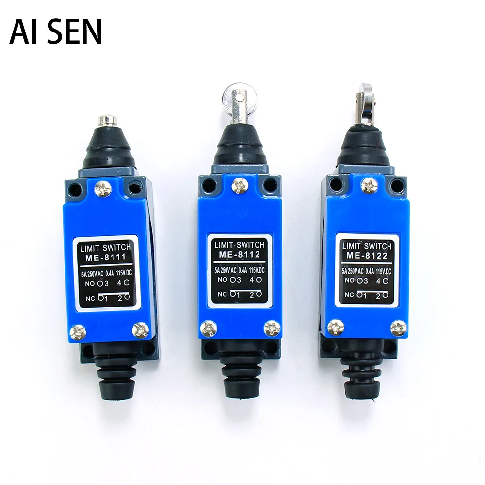 

ME 8111 8112 8122 Limit Switch Rotary Adjustable Roller Mini Press Limit Switches Momentary 5A 250V.AC / 0.4A 115V.DC 2NO2NC