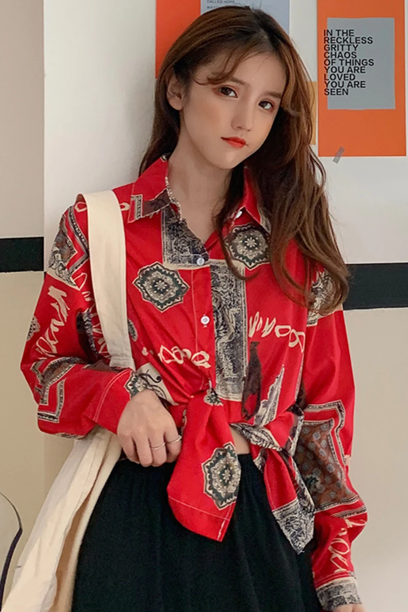 C41# "Real" Port Taste Printed Shirt 2020 Summer Vacation Chic Tide Short-Sleeved Tops gang feng Flower Shirt
C41# "Real" Port Taste Printed Shirt 2020 Summer Vacation Chic Tide Short-Sleeved Tops gang feng Flower Shirt