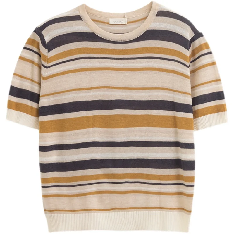 2021 Top Fashion Time-limited 20600 (hall 8 No. 1) Not Make Web Celebrity Figure Round Collar Stripe 29 Short Sleeve T-shirt
2021 Top Fashion Time-limited 20600 (hall 8 No. 1) Not Make Web Celebrity Figure Round Collar Stripe 29 Short Sleeve T-shirt