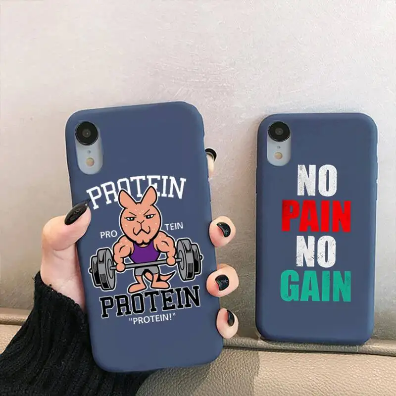 No Pain No Gain Gym Fitness Phone Case For Iphone 6 6s 7 8 Plus XR X XS XSmax 11 12 Pro Mini Max Candy Purple Silicone Cover
No Pain No Gain Gym Fitness Phone Case For Iphone 6 6s 7 8 Plus XR X XS XSmax 11 12 Pro Mini Max Candy Purple Silicone Cover