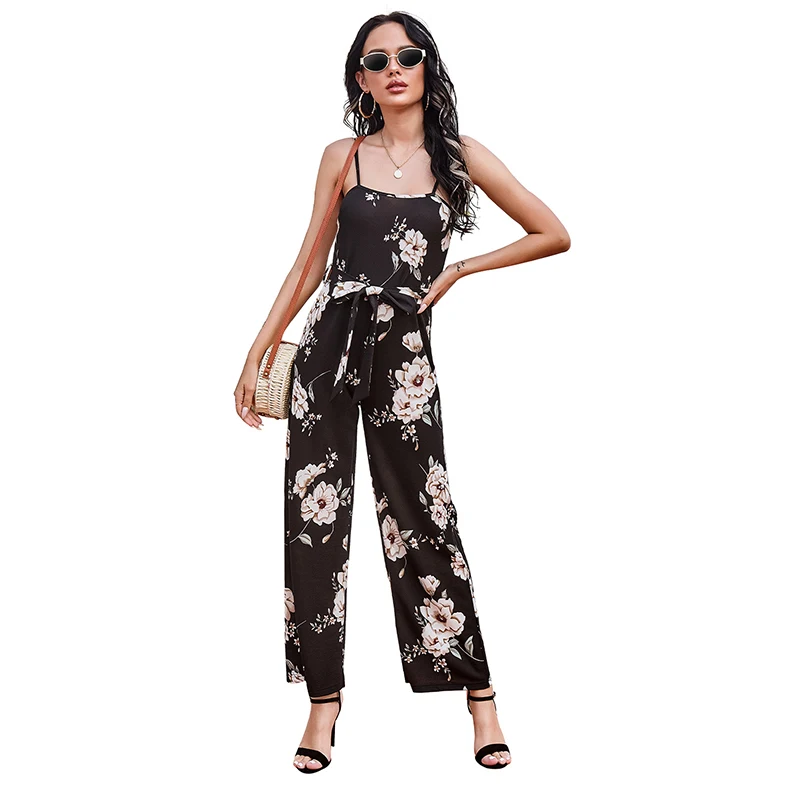 2021 Summer Leosoxs New Women's Fashion Casual Print Slash Neck Spaghetti Straps Backless Sleeveless Lace Up Straight Jumpsuits
2021 Summer Leosoxs New Women's Fashion Casual Print Slash Neck Spaghetti Straps Backless Sleeveless Lace Up Straight Jumpsuits