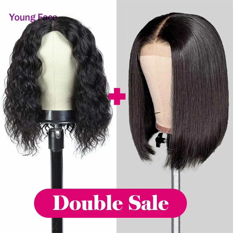 Натуральный бразильский парик, парики из человеческих волос на сетке спереди, короткие парики боб 4x4 Для Женщин, прямые и водные волны, двойн... 
Натуральный бразильский парик, парики из человеческих волос на сетке спереди, короткие парики боб 4x4 Для Женщин, прямые и водные волны, двойн...