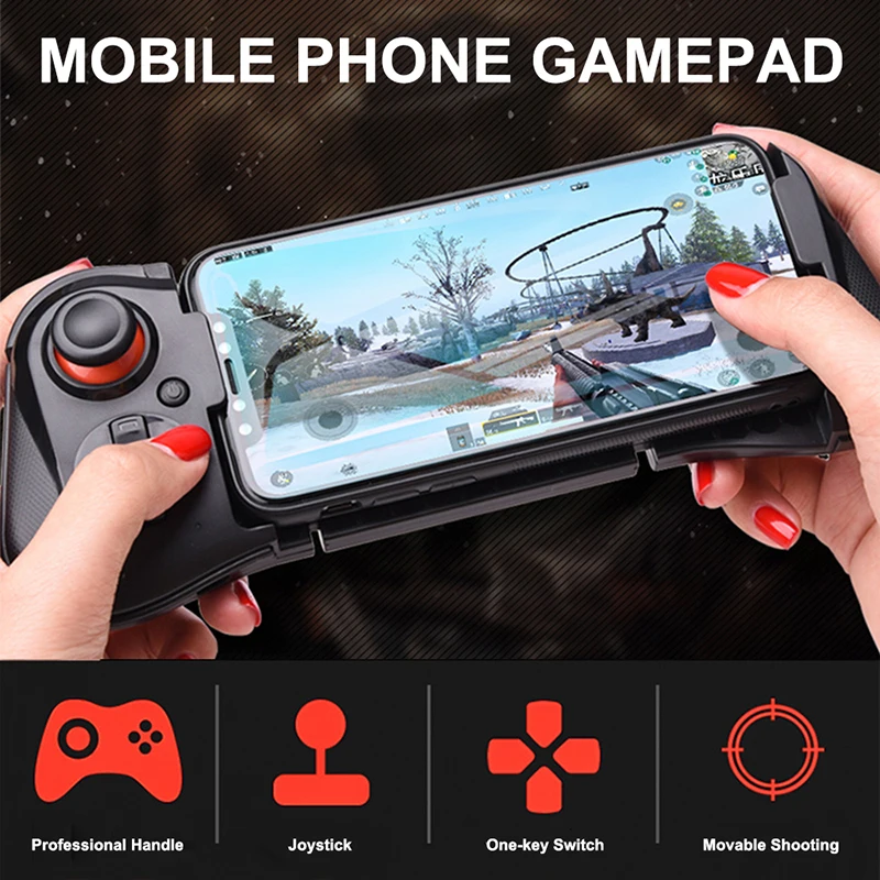 Bluetooth Mobile Phone Game Controller Joystick Gamepad Wireless Gamepad for Android iOS PUBG
Bluetooth Mobile Phone Game Controller Joystick Gamepad Wireless Gamepad for Android iOS PUBG