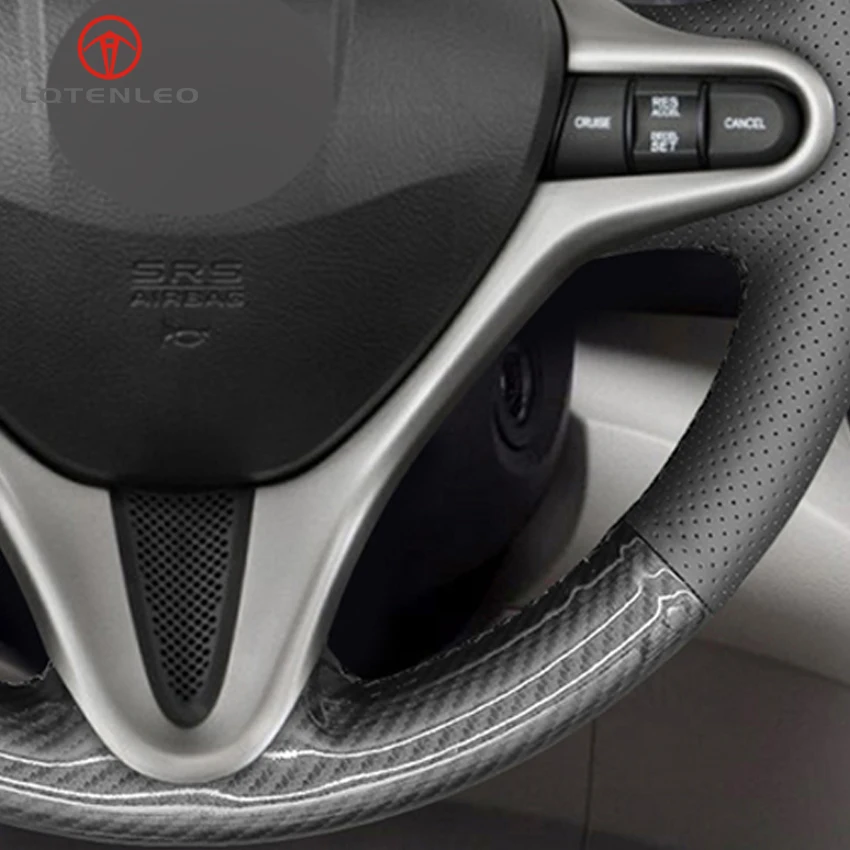 LQTENLEO Black Leather Carbon Fiber DIY Car Steering Wheel Cover For Honda Fit City 2009-2013 Jazz 2009-2013 Insight 2010-2014
LQTENLEO Black Leather Carbon Fiber DIY Car Steering Wheel Cover For Honda Fit City 2009-2013 Jazz 2009-2013 Insight 2010-2014