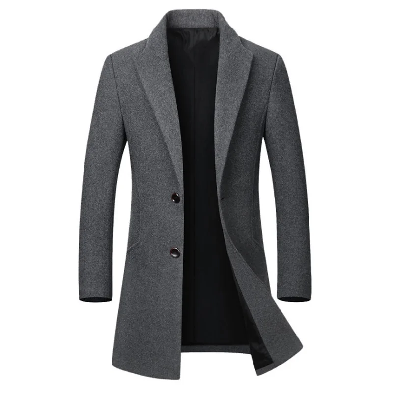 Wool Autumn Winter Trench Coat Men Slim Fit Mid Long Woolen Jacket Men Casual Single Breasted Overcoat Plus Size M-4XL
Wool Autumn Winter Trench Coat Men Slim Fit Mid Long Woolen Jacket Men Casual Single Breasted Overcoat Plus Size M-4XL