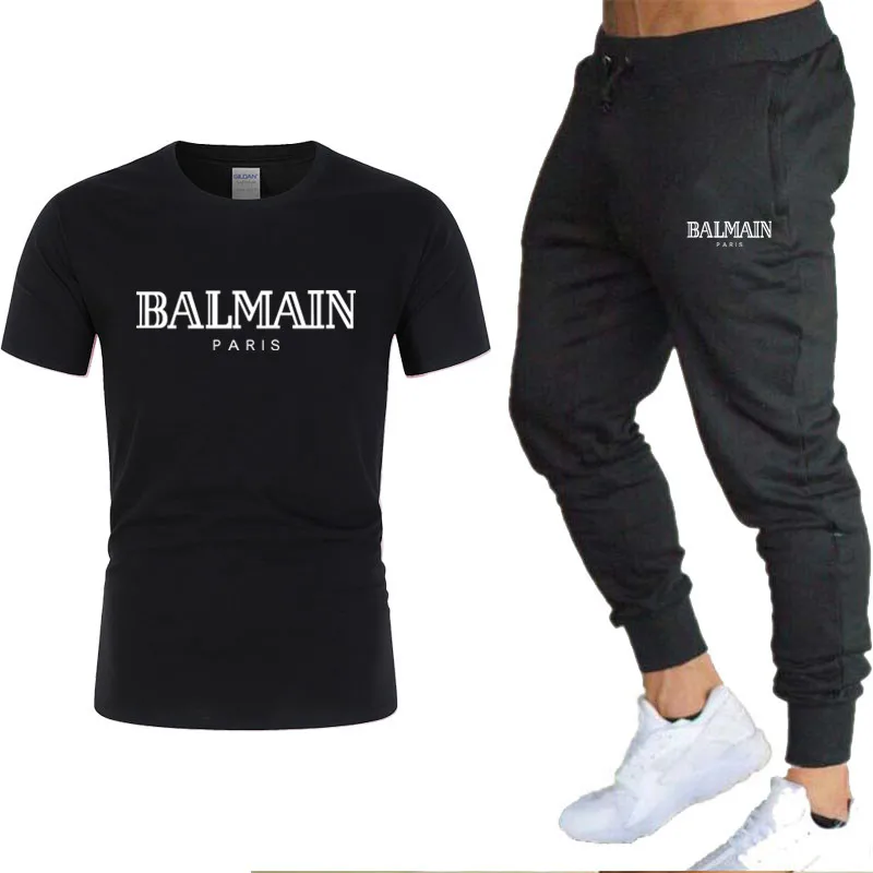 Summer new men's T-shirt trousers suit summer casual sportswear pants 2-piece set
Summer new men's T-shirt trousers suit summer casual sportswear pants 2-piece set