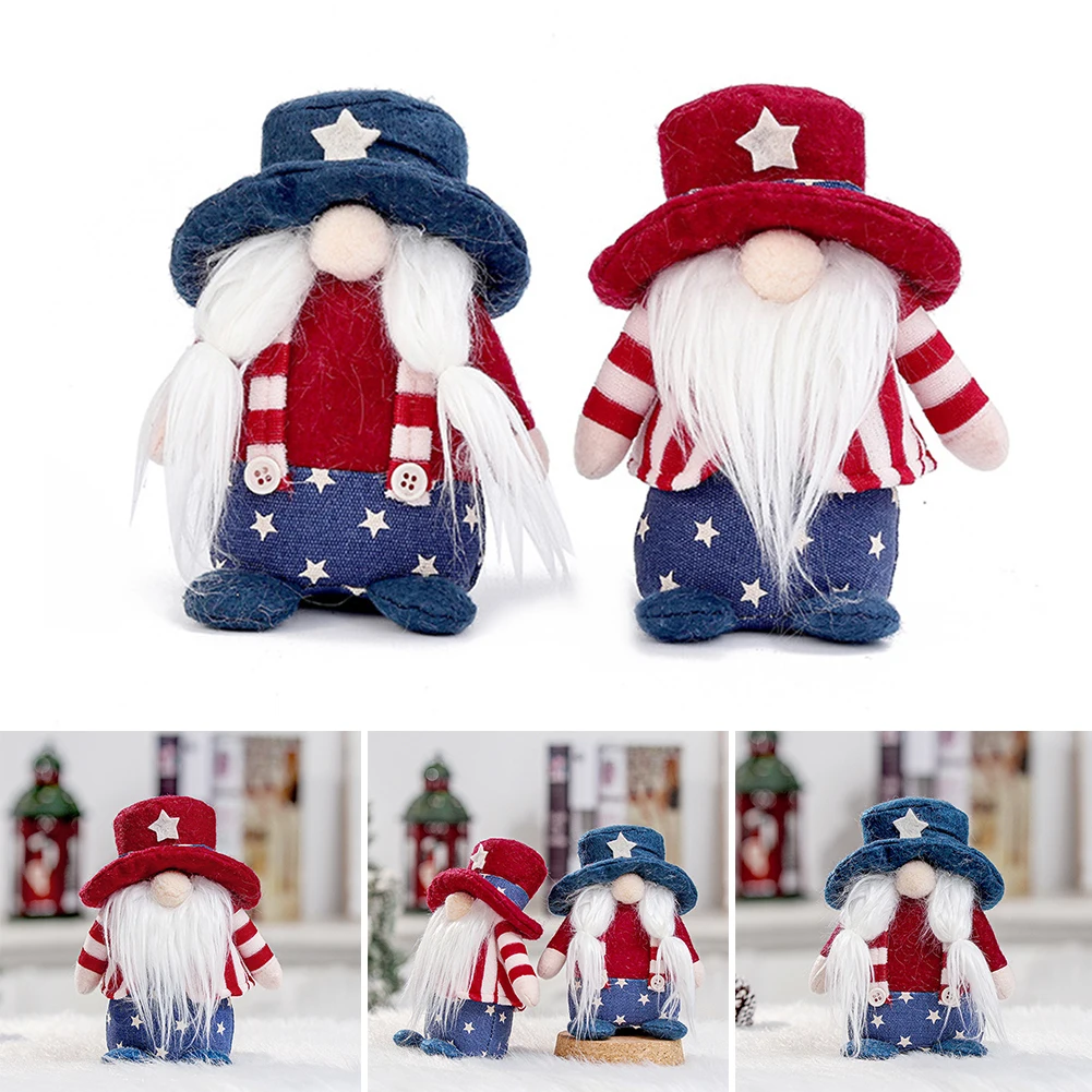 Patriotic Gnomes 4th of July Decorations Home Table Gnomes Decor Handmade Independence Day Gnomes Plush Doll Ornaments
Patriotic Gnomes 4th of July Decorations Home Table Gnomes Decor Handmade Independence Day Gnomes Plush Doll Ornaments