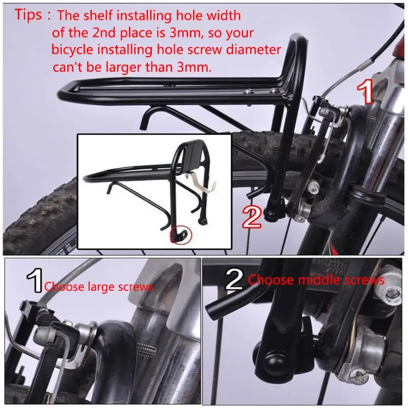 Bicycle Front Rack Aluminum Alloy Bike Luggage Shelf Carrier Panniers Bracket Cycling Bicycle Racks Outdoor sport
Bicycle Front Rack Aluminum Alloy Bike Luggage Shelf Carrier Panniers Bracket Cycling Bicycle Racks Outdoor sport