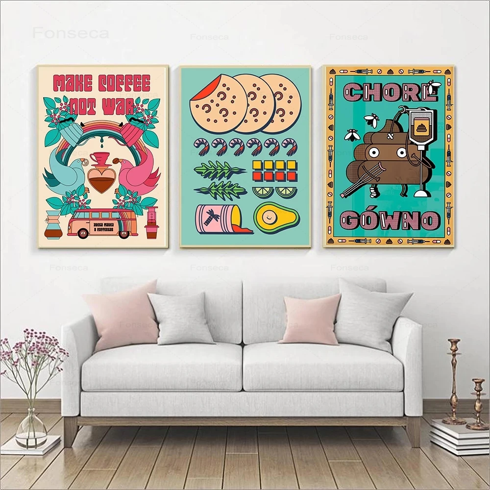 Make Coffee Tortilla Poster Modern Kitchen Dining Room Wall Art Home Decor Painting Food Canvas Prints Pictures No Frame
Make Coffee Tortilla Poster Modern Kitchen Dining Room Wall Art Home Decor Painting Food Canvas Prints Pictures No Frame