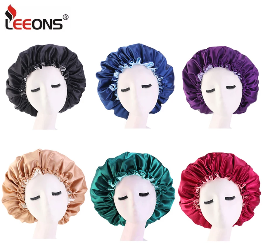 Leeons Solid Women Satin Bonnet For Curly Hair Reversible Satin Bonnet Hair Caps Double Layer Adjust Sleep Night Cap Hair Sleep
Leeons Solid Women Satin Bonnet For Curly Hair Reversible Satin Bonnet Hair Caps Double Layer Adjust Sleep Night Cap Hair Sleep