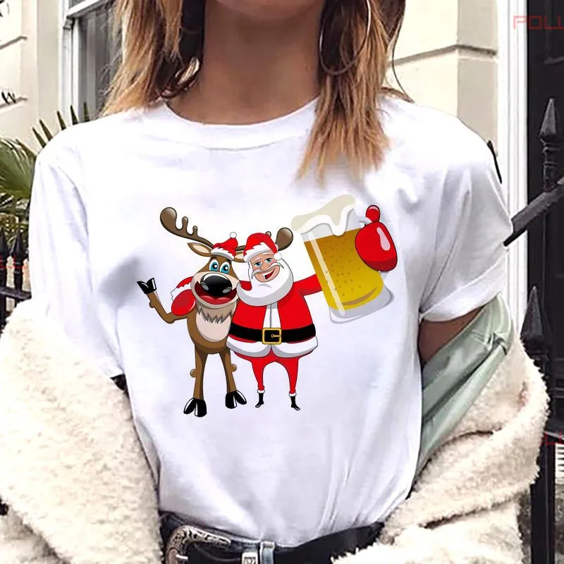 Funny Santa Clauss Reindeer New Merry Christmas Women T-shirt Female Harajuku Cartoon Tshirt Unisex Casual Short Sleeve Tops Tee
Funny Santa Clauss Reindeer New Merry Christmas Women T-shirt Female Harajuku Cartoon Tshirt Unisex Casual Short Sleeve Tops Tee