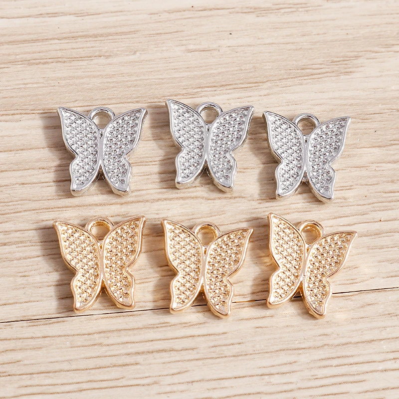 30pcs 12*13mm Gold Silver Color Small Butterfly Charms for Making Cute Drop Earrings Pendants Necklaces DIY Jewelry Findings
30pcs 12*13mm Gold Silver Color Small Butterfly Charms for Making Cute Drop Earrings Pendants Necklaces DIY Jewelry Findings