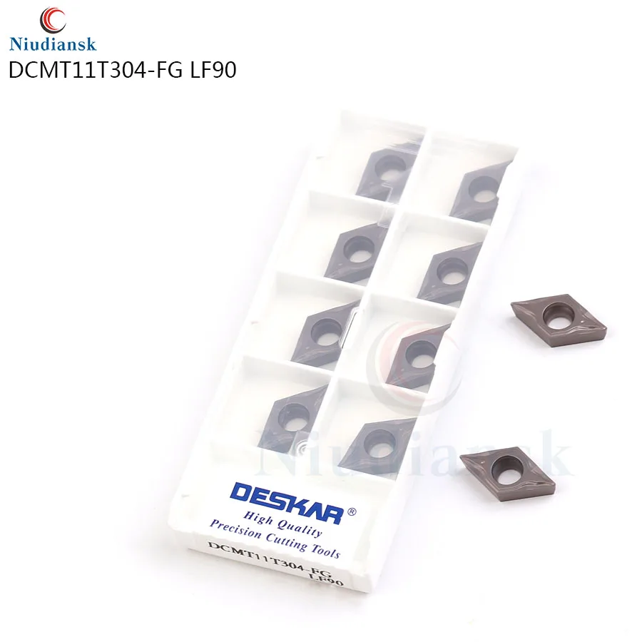 10PCS ex-factory price DCMT11T304-FG LF90 high quality CNC lathe turning cermet inserts external turning tools carbide inserts
10PCS ex-factory price DCMT11T304-FG LF90 high quality CNC lathe turning cermet inserts external turning tools carbide inserts