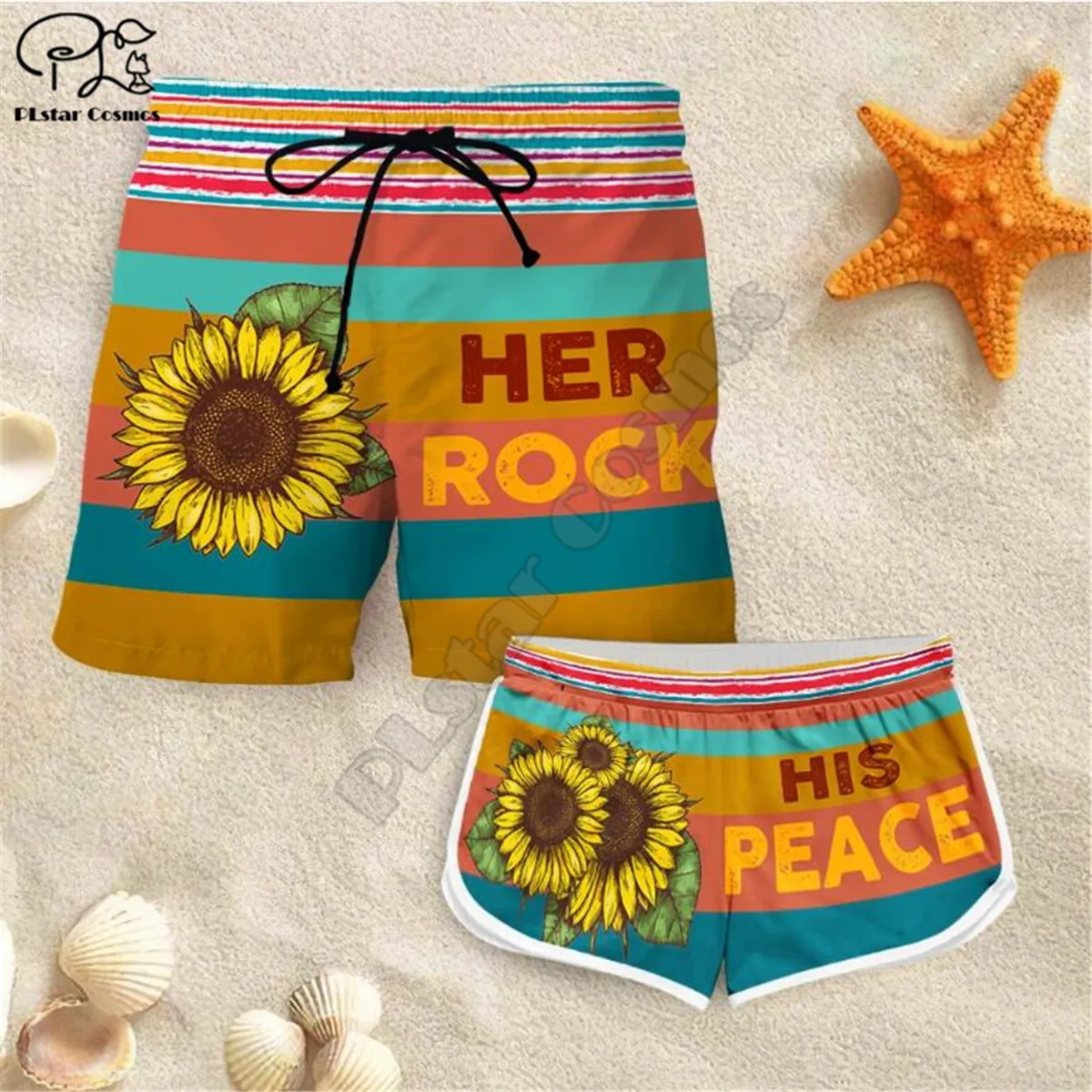 Couple Matching HIS PEACE AND HER ROCK Printed 3d Shorts women for men Elastic Waist Shorts Summer Quick Dry Beach shorts
Couple Matching HIS PEACE AND HER ROCK Printed 3d Shorts women for men Elastic Waist Shorts Summer Quick Dry Beach shorts