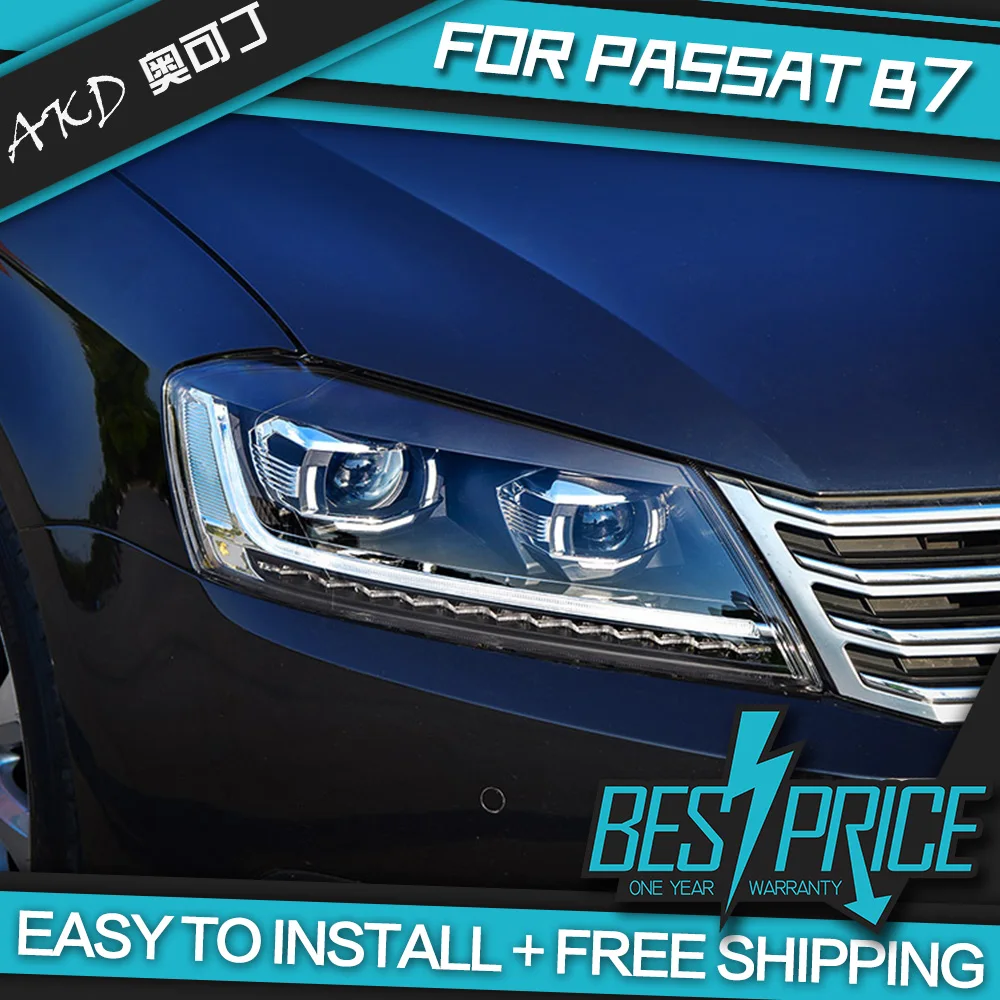 AKD Cars Styling Headlight For VW Passat B7 Eur Verson Headlights LED Running lights Bi-Xenon Beam Fog lights angel eyes Auto
AKD Cars Styling Headlight For VW Passat B7 Eur Verson Headlights LED Running lights Bi-Xenon Beam Fog lights angel eyes Auto