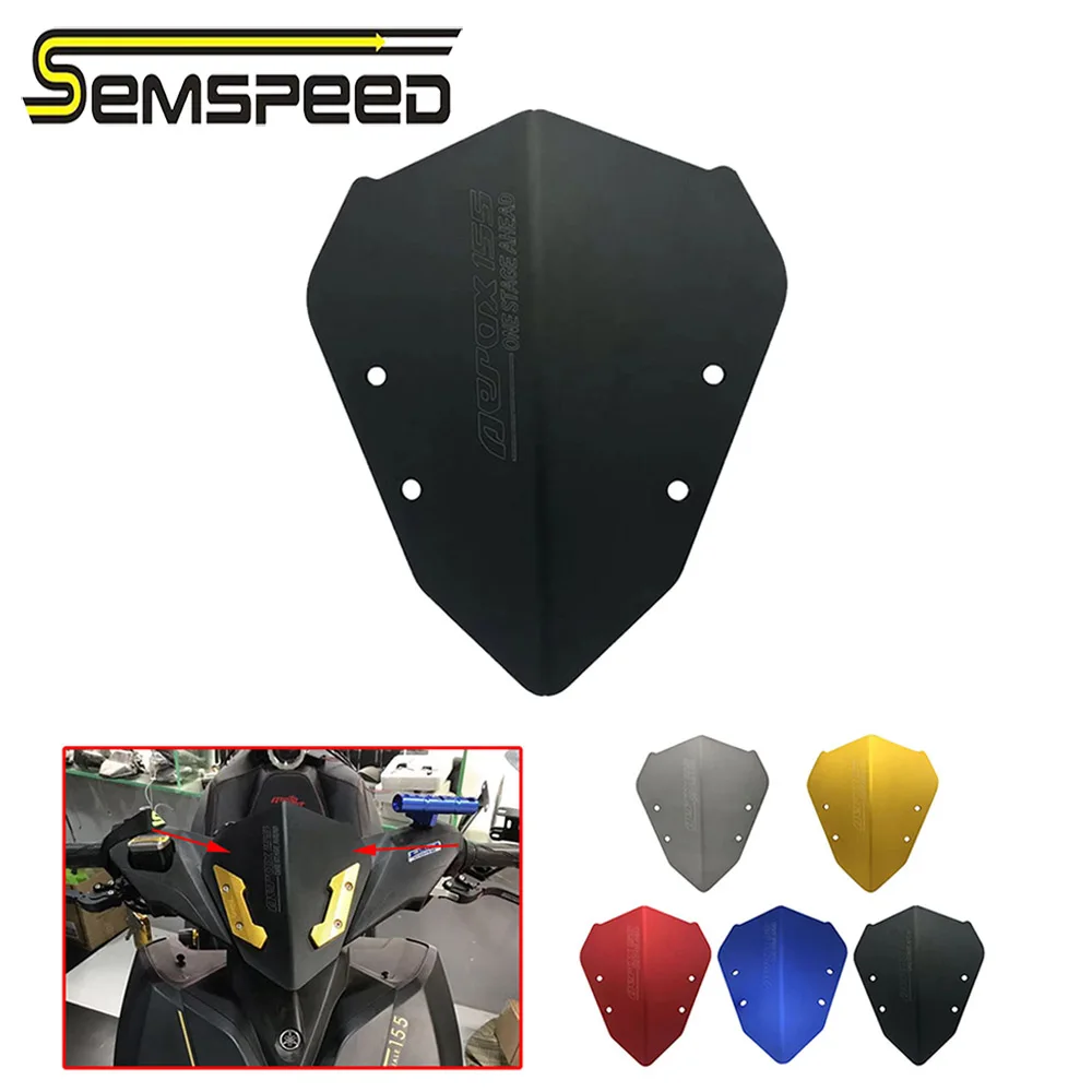 SEMSPEED ветер экран лобовое стекло дефлектор украшения Обложка для Yamaha CNC Aerox155 NVX155 150
