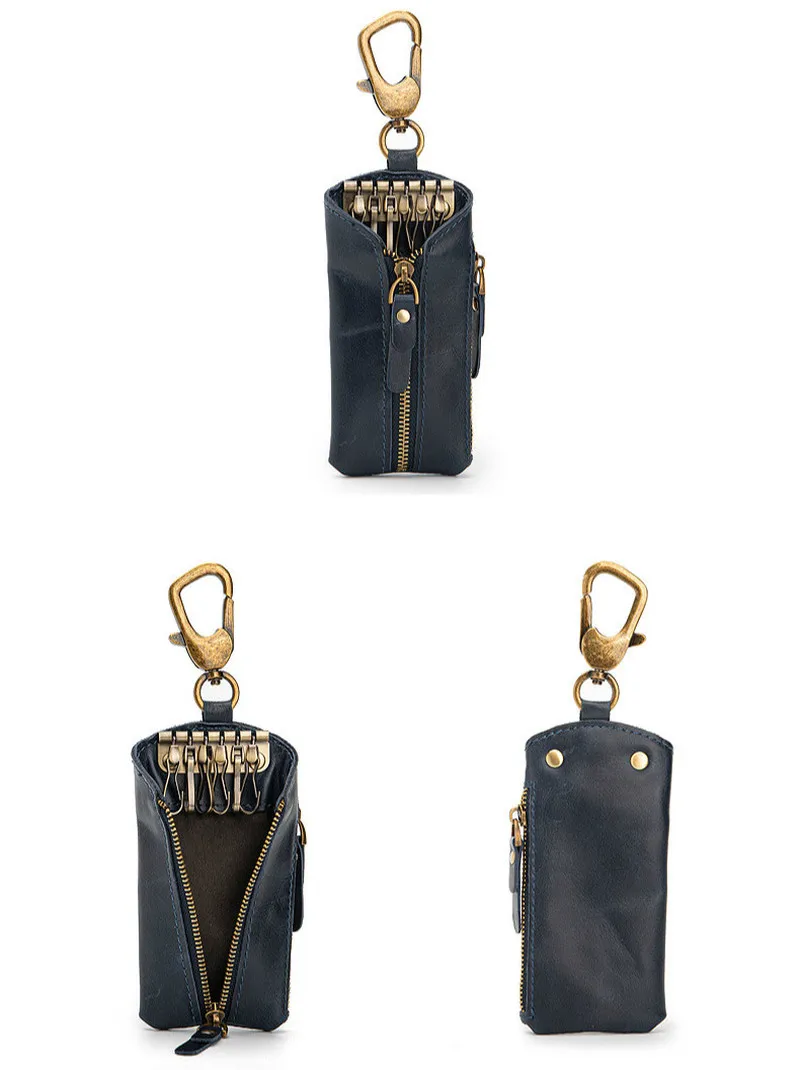 New Leather Business Car Key Bag Unisex Double Zipper Top Layer Cowhide Waist Hanging Household Key Bag
New Leather Business Car Key Bag Unisex Double Zipper Top Layer Cowhide Waist Hanging Household Key Bag