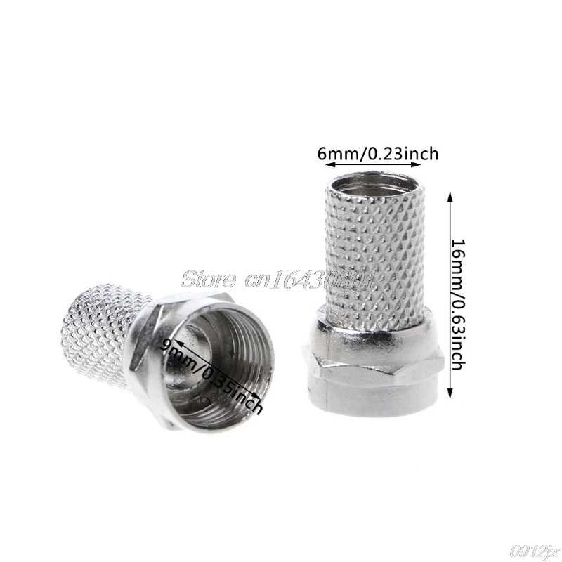 75-5 F type connector Digital cable TV coax plug for cable TV screw coax plug F-type connector 10pcs/lot
75-5 F type connector Digital cable TV coax plug for cable TV screw coax plug F-type connector 10pcs/lot