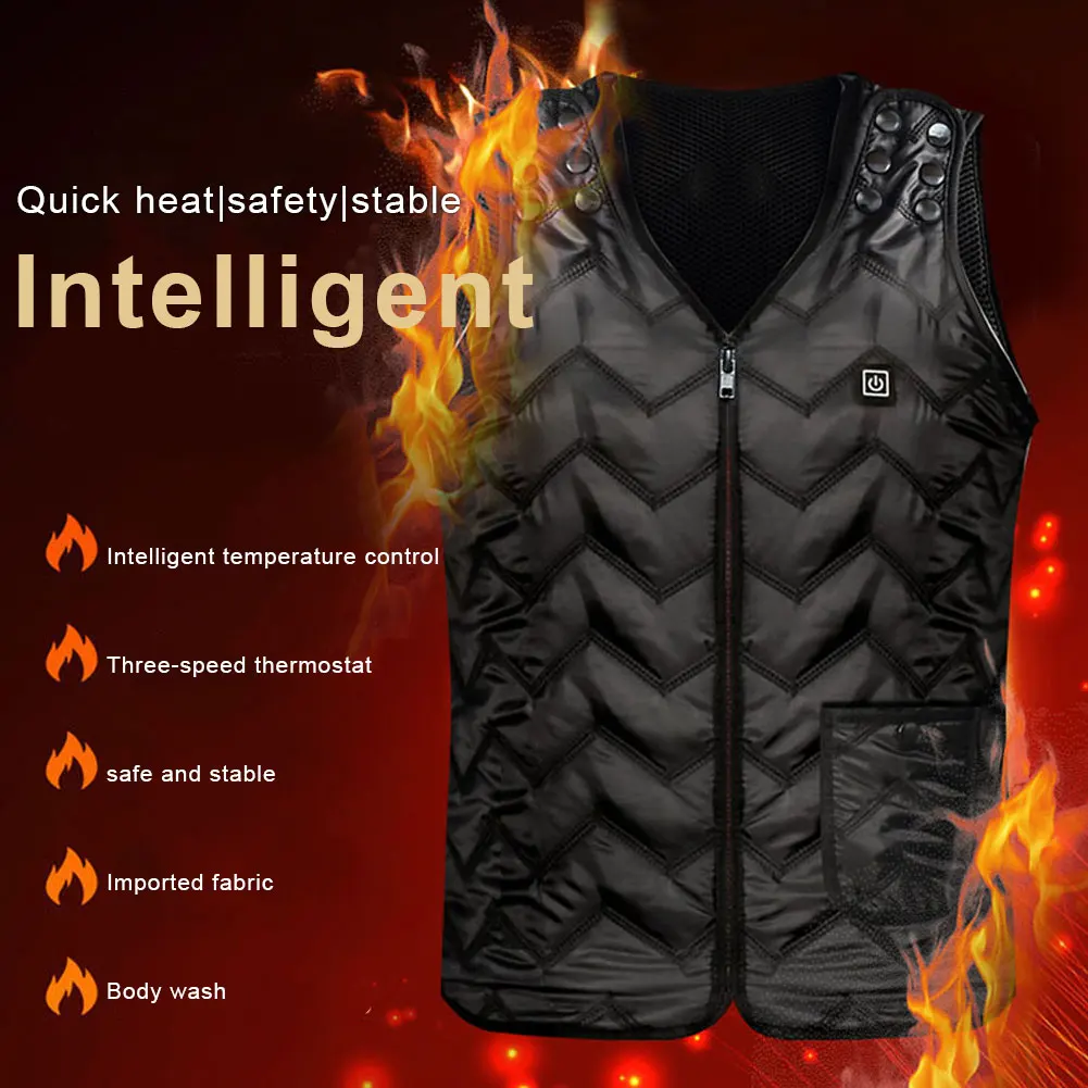 2021 Fashion 5/7 Heated Vest Men Autumn Winter Smart Heating Coat usb Infrared Electric Heating Vest Thermal Warm Jackets Vest
2021 Fashion 5/7 Heated Vest Men Autumn Winter Smart Heating Coat usb Infrared Electric Heating Vest Thermal Warm Jackets Vest