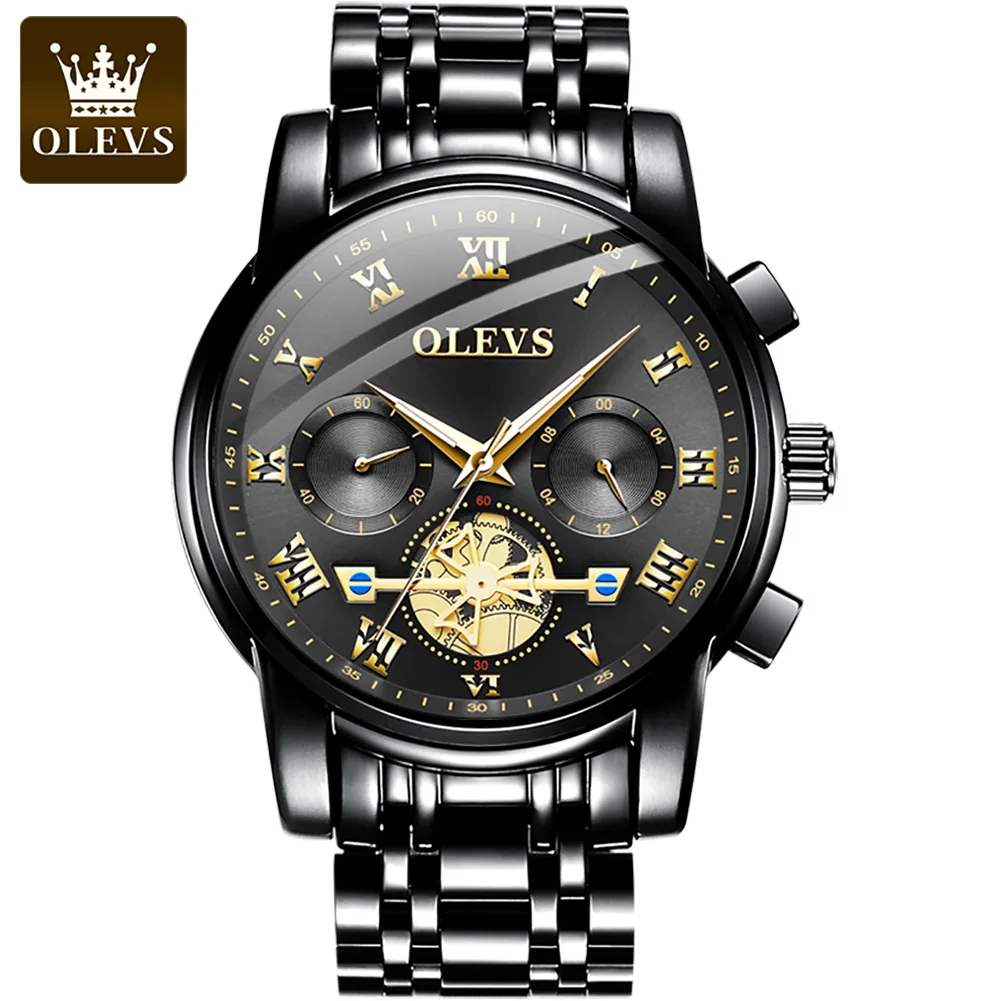 OLEVS Top Brand Men's Watch Quartz Stainless Steel Luxury Tourbillon Watch Sports Multifunctional Waterproof Date Men's Watch
OLEVS Top Brand Men's Watch Quartz Stainless Steel Luxury Tourbillon Watch Sports Multifunctional Waterproof Date Men's Watch