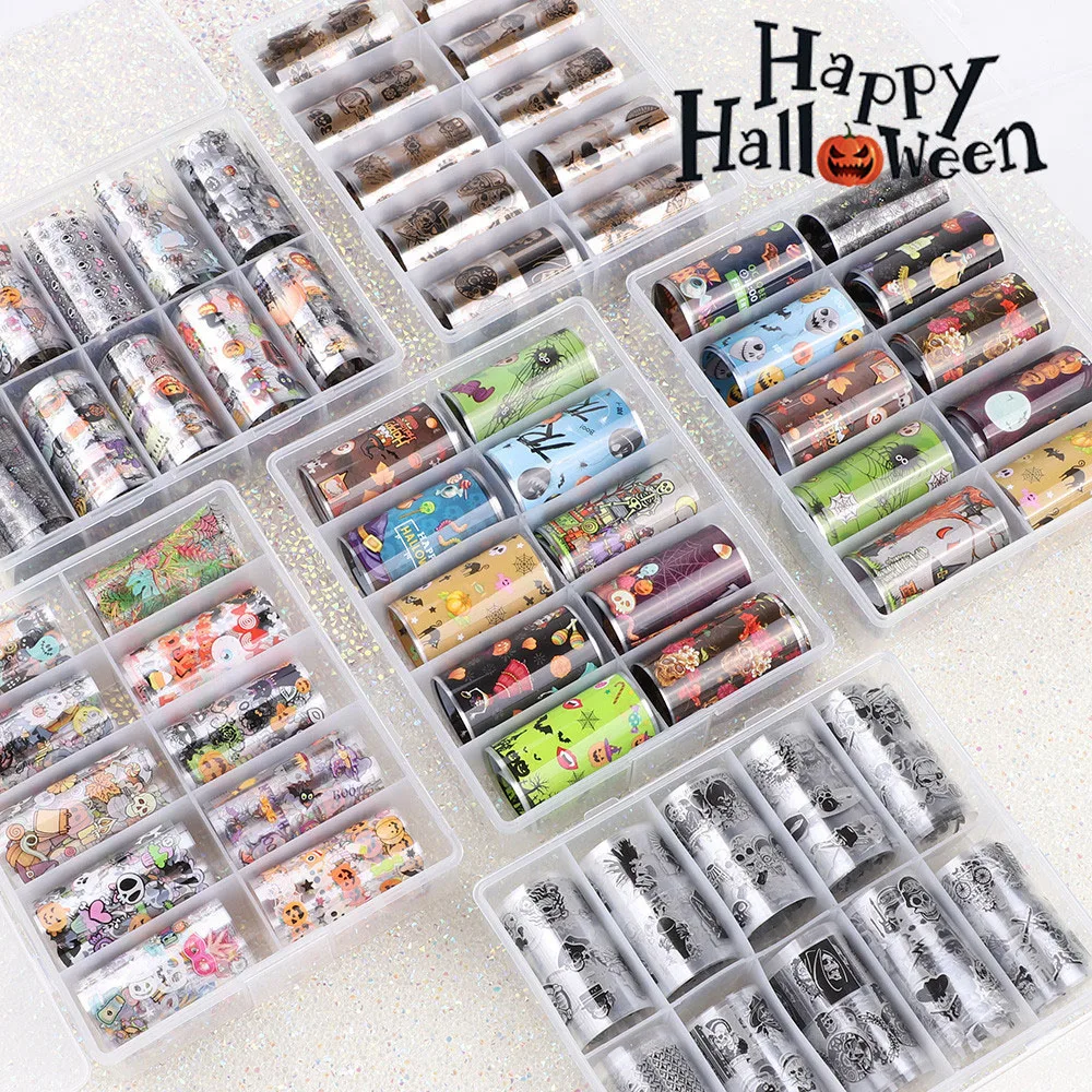 Nail art Halloween sky paper skull pumpkin nail stickers Halloween transfer paper holiday sky paper
Nail art Halloween sky paper skull pumpkin nail stickers Halloween transfer paper holiday sky paper