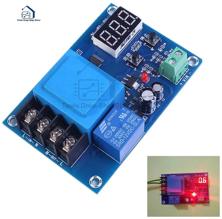 XH-M602 Digital Control Lithium Battery Charging Module AC 220V Lithium Storage Battery Charger Control Switch Protection Board
XH-M602 Digital Control Lithium Battery Charging Module AC 220V Lithium Storage Battery Charger Control Switch Protection Board