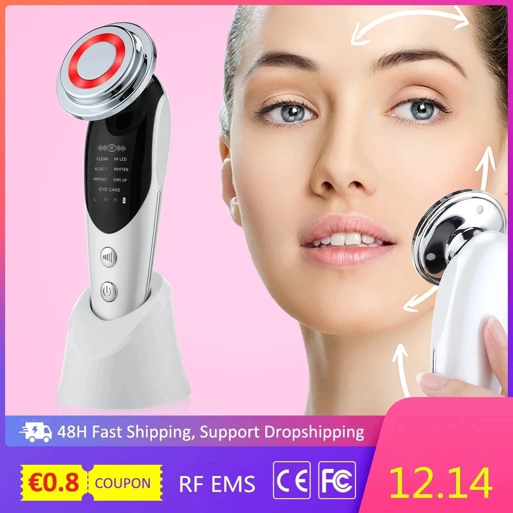 7 in 1 Face Lift Devices RF Microcurrent Skin Rejuvenation Facial Massager Light Therapy Anti Aging Wrinkle Beauty Apparatus
7 in 1 Face Lift Devices RF Microcurrent Skin Rejuvenation Facial Massager Light Therapy Anti Aging Wrinkle Beauty Apparatus