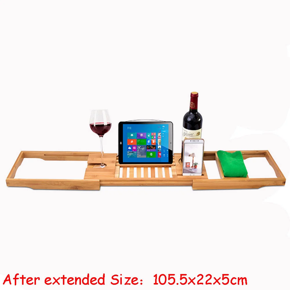 Bamboo Bathtub Tray with Extending Sides Reading Rack Tablet Holder Cellphone Tray and Glass Holder Luxury Enjoyment in the
Bamboo Bathtub Tray with Extending Sides Reading Rack Tablet Holder Cellphone Tray and Glass Holder Luxury Enjoyment in the