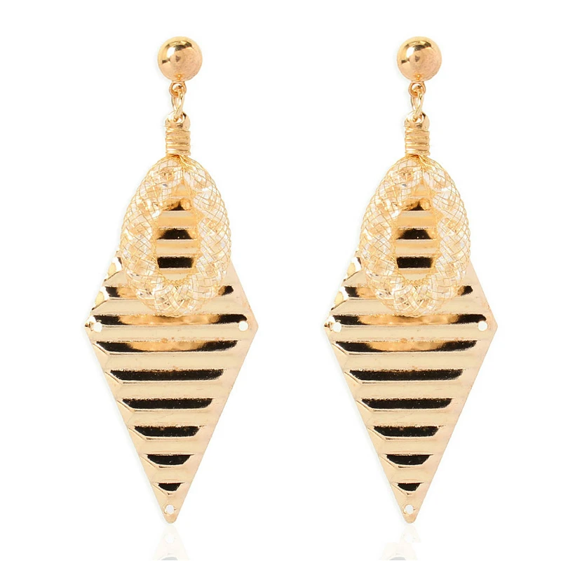 Trendy Geometric Earrings For Women Charm Rhombic Gold Color Alloy Long Dangle Drop Statement Earrings Jewelry
Trendy Geometric Earrings For Women Charm Rhombic Gold Color Alloy Long Dangle Drop Statement Earrings Jewelry