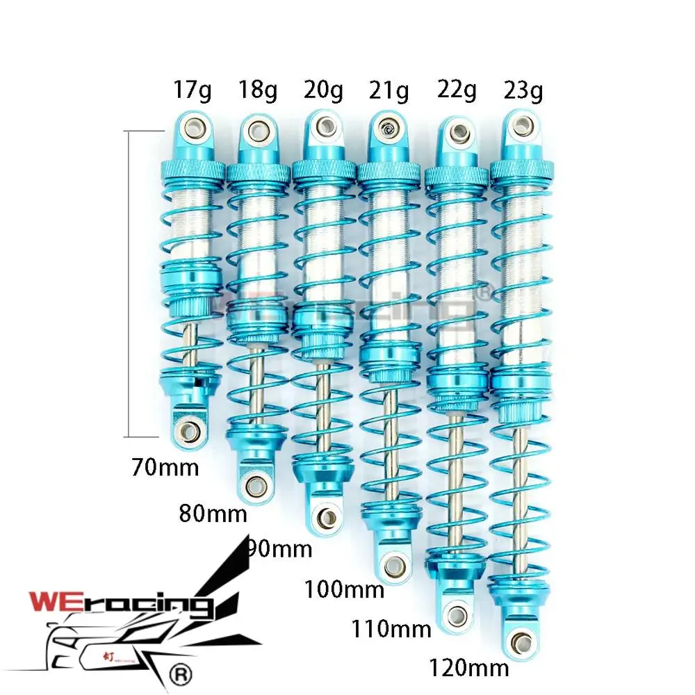 

70 мм 80 мм 90 мм 100 мм 110 мм 120 мм металлический амортизатор масла для 1/10 RC Crawler Car TRX4 TRX6 Axial SCX10 90046 AXI03007