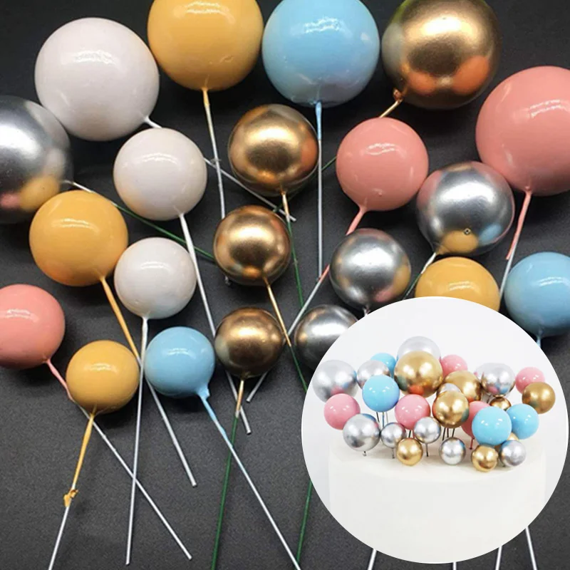 1Pcs 1.5-4cm Ball Cake Topper Creative Cupcake Insert Card Flags For Baby Shower Birthday Party Cake Decoration Accessories
1Pcs 1.5-4cm Ball Cake Topper Creative Cupcake Insert Card Flags For Baby Shower Birthday Party Cake Decoration Accessories