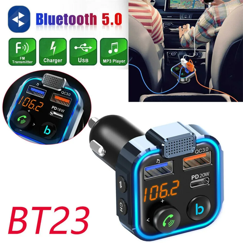 FM-передатчик Bluetooth автомобильный беспроводной MP3 радиоадаптер автомобильный комплект 3 USB зарядное устройство беспроводной 5,0 чип BT23 автомо...
FM-передатчик Bluetooth автомобильный беспроводной MP3 радиоадаптер автомобильный комплект 3 USB зарядное устройство беспроводной 5,0 чип BT23 автомо...