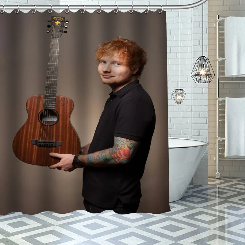 Ed Sheeran Shower Curtains Waterproof Fabric Cloth Bathroom Decoration Supply Washable Bath Room Curtain douche
Ed Sheeran Shower Curtains Waterproof Fabric Cloth Bathroom Decoration Supply Washable Bath Room Curtain douche