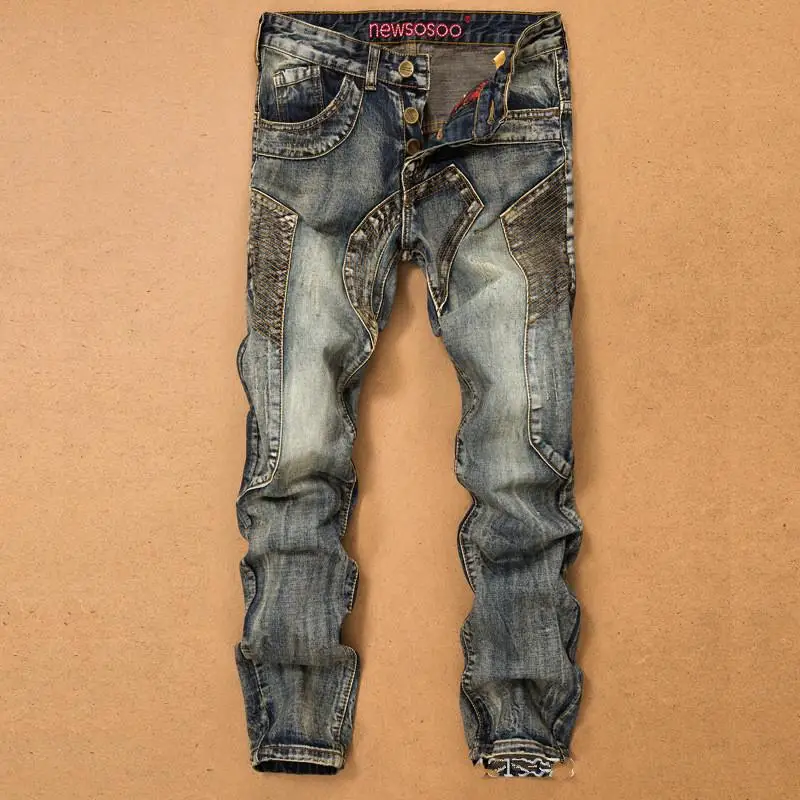 Fashion Men's Jeans Stretch Jeans Slim Fit Straight Denim Pants Distressed Trousers
Fashion Men's Jeans Stretch Jeans Slim Fit Straight Denim Pants Distressed Trousers