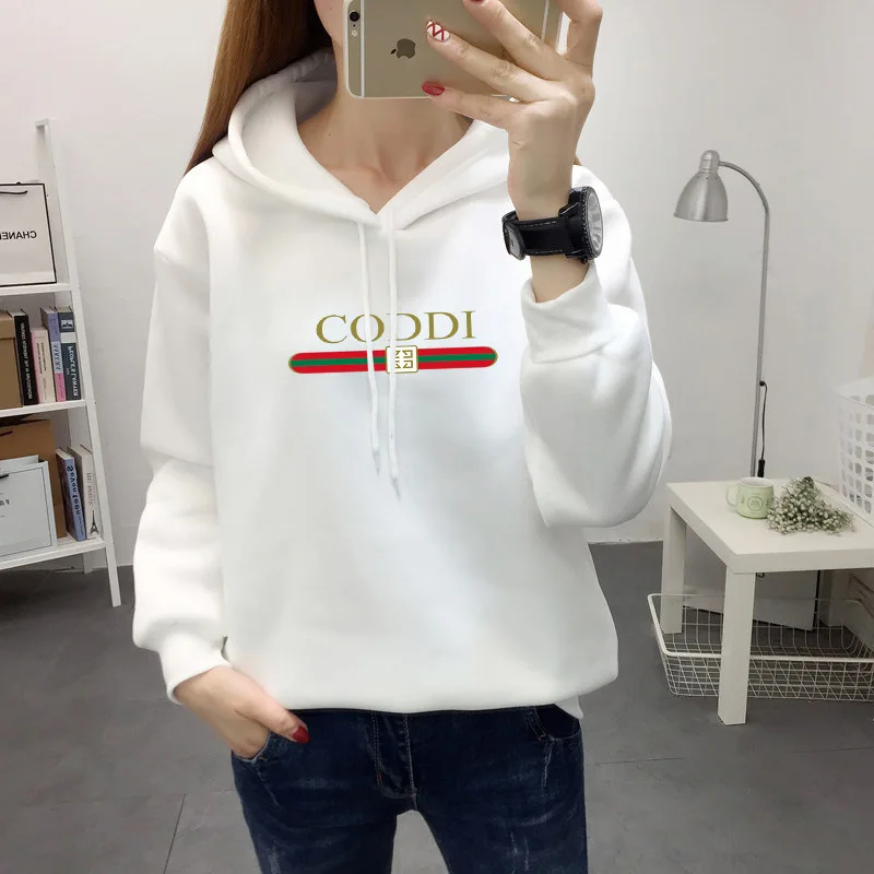 2021 Autumn/Winter Women's Coat Korean Version Hoodie Plus Velvet Loose Top Fashion Print Women's Clothing
2021 Autumn/Winter Women's Coat Korean Version Hoodie Plus Velvet Loose Top Fashion Print Women's Clothing